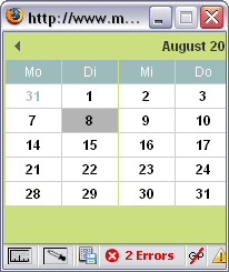 Kalender - so nicht Kalender - so nicht